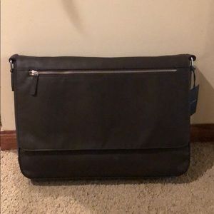 Men’s leather Cole Haan messenger bag
